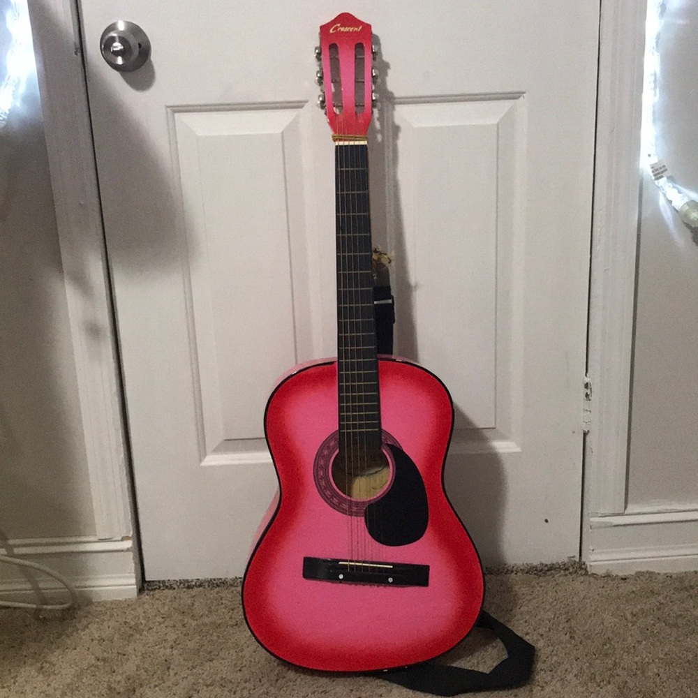 Pink 100% Handmade Guitar